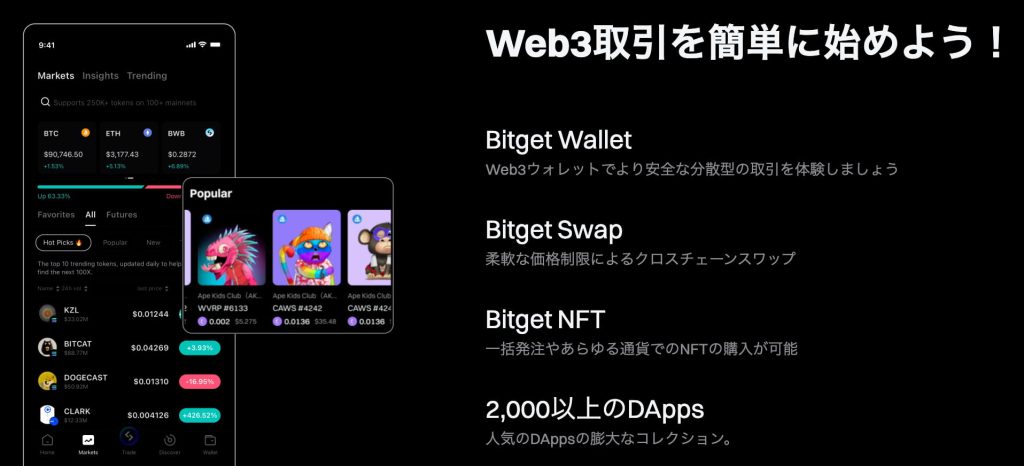 Bitget取引所　WEB3