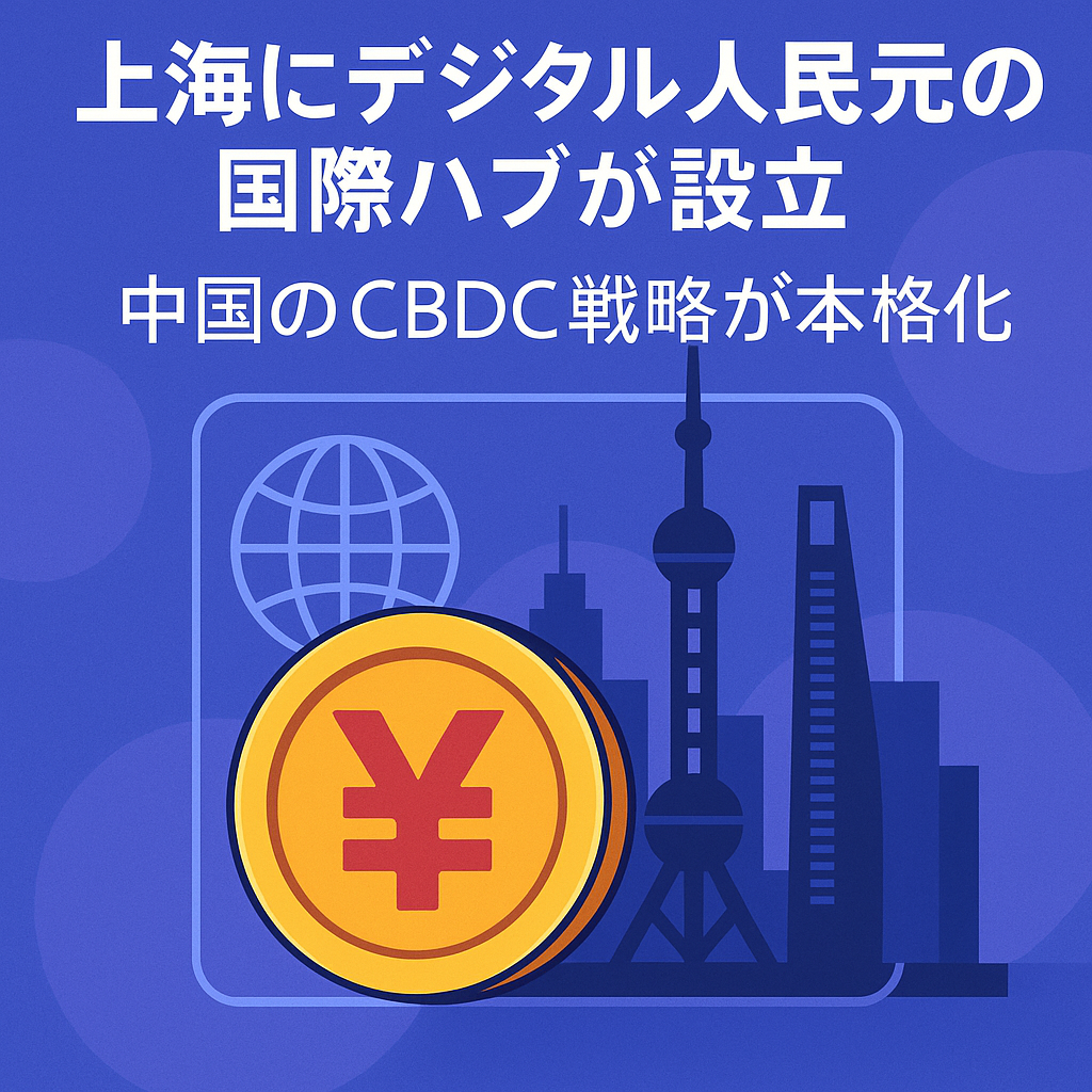上海にデジタル人民元の国際ハブが設立、中国のCBDC戦略が本格化