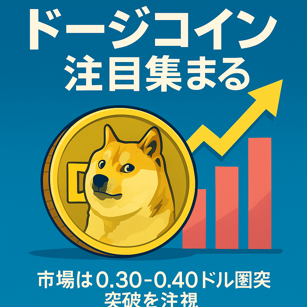 ドージコイン、0.26ドル台回復で注目集まる 市場は0.30-0.40ドル圏突破を注視