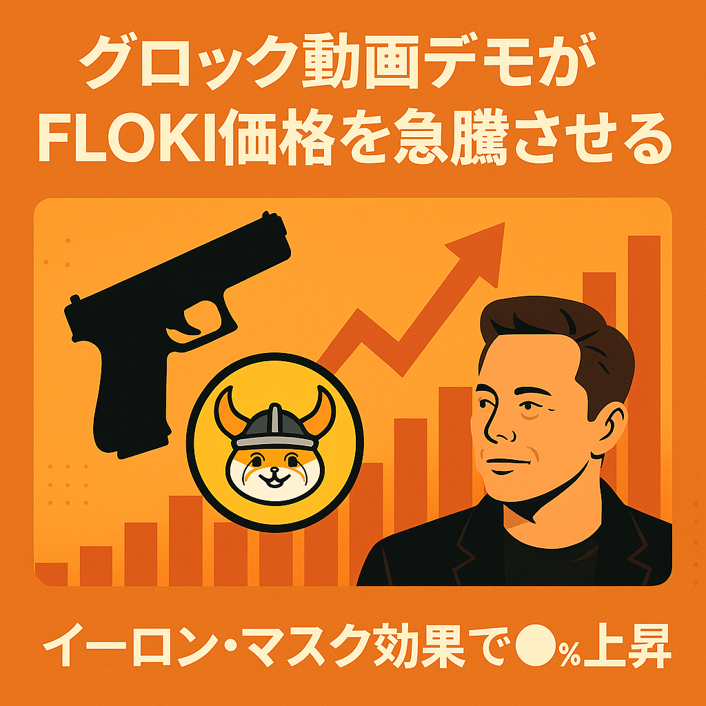 グロック動画デモがFLOKI価格を急騰させる イーロン・マスク効果で30%上昇