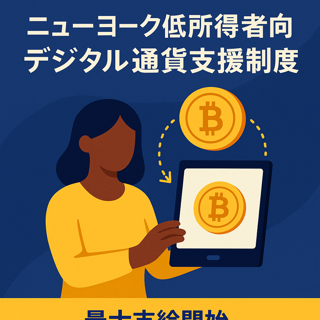 ニューヨーク低所得者層向けデジタル通貨支援制度、最大12,000ドル支給開始