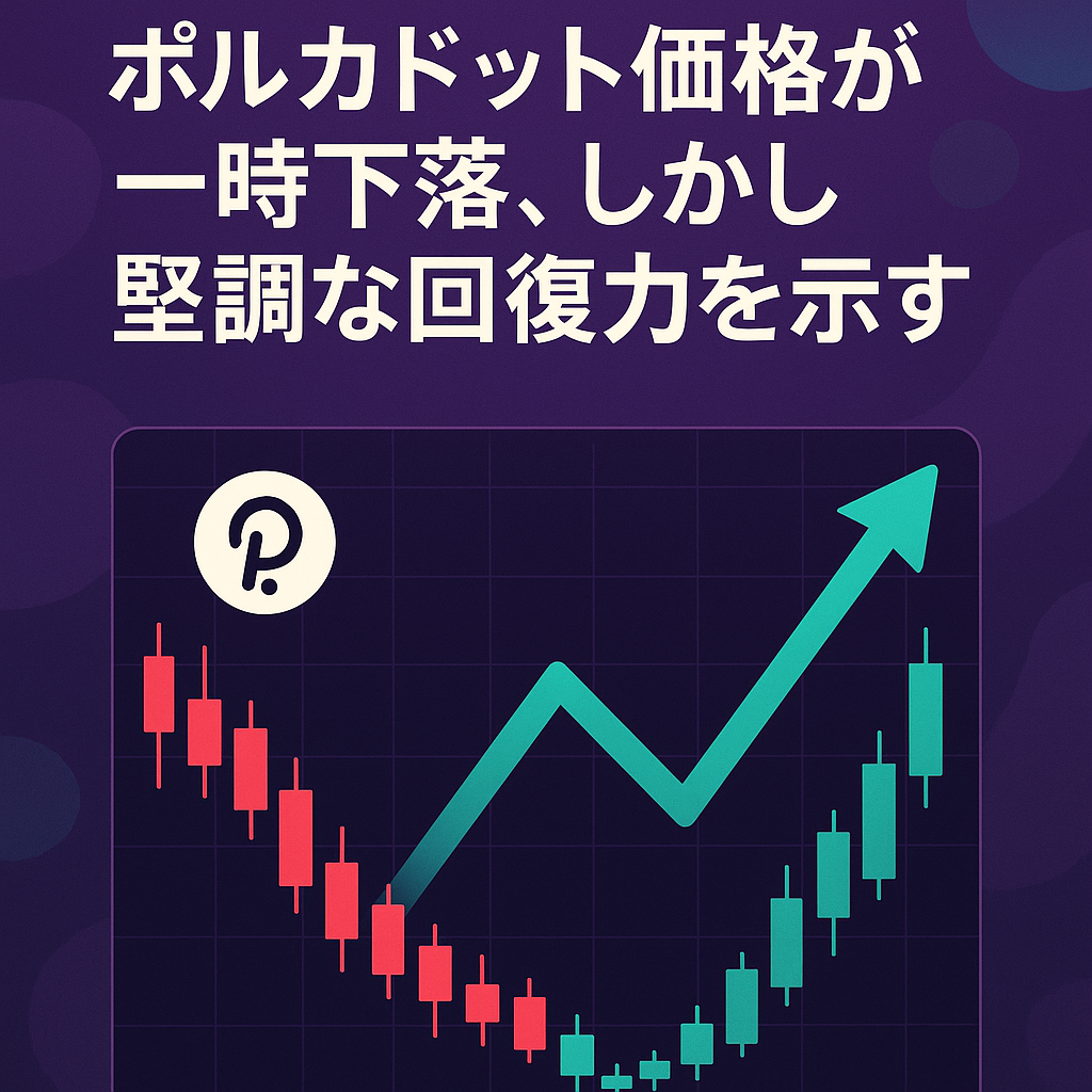ポルカドット(DOT)価格が一時下落、しかし堅調な回復力を示す